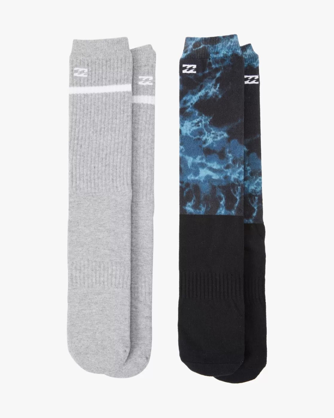 Sale Billabong 2 Pack Ocean Dye Crew Socks BLACK