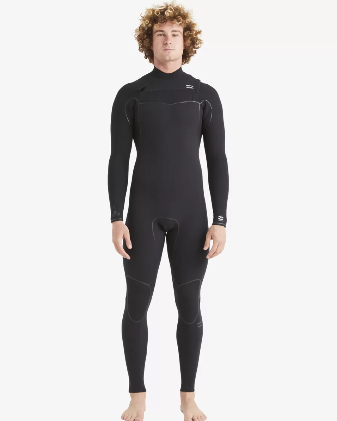 Sale Billabong 3/2 Furnace Chest Zip Full Wetsuit BLACK