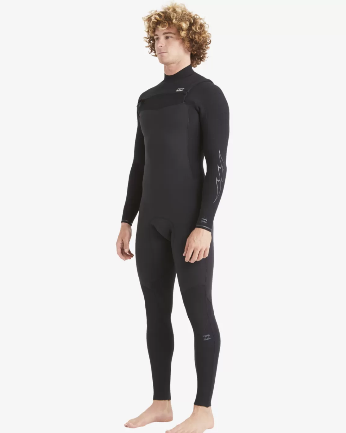 Sale Billabong 3/2 Revolution Chest Zip Full Wetsuit BLACK