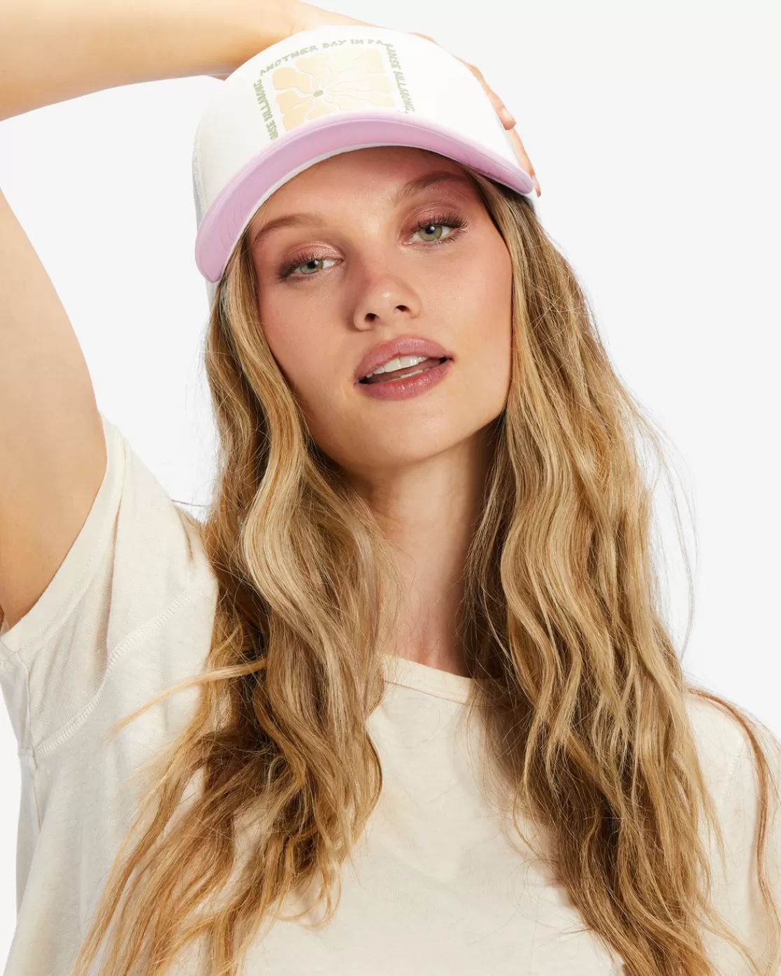 Flash Sale Billabong Across Waves Trucker Hat LAVENDER KISS