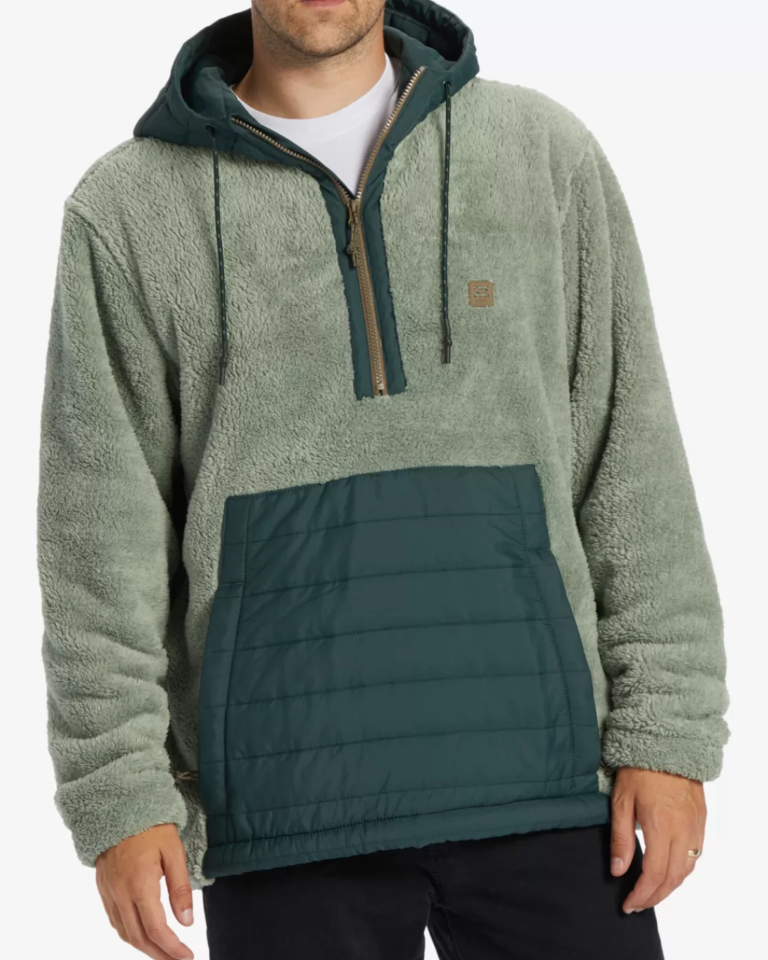 Best Billabong A/Div Badger Hooded Half-Zip Pullover SAGE