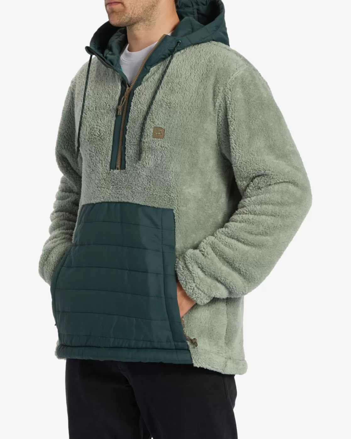 Best Billabong A/Div Badger Hooded Half-Zip Pullover SAGE