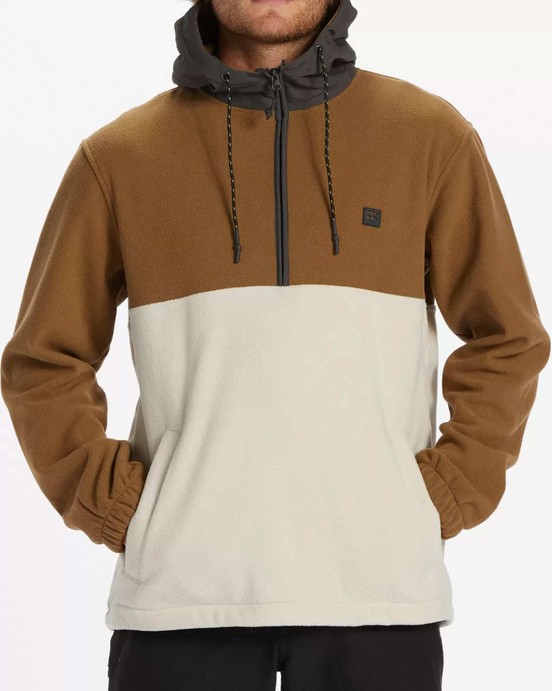 Fashion Billabong A/Div Boundary Hooded Half-Zip Pullover OTTER