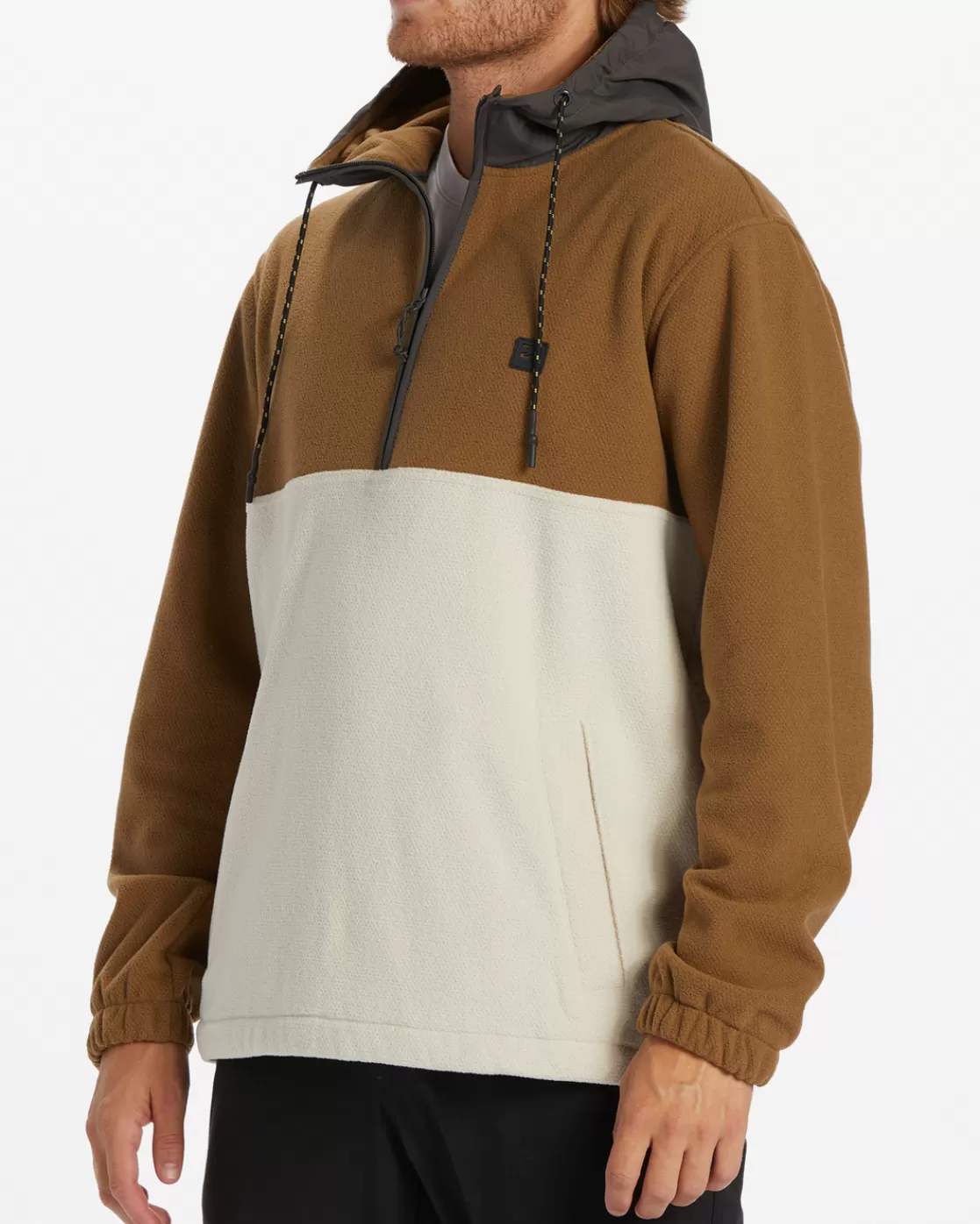 Fashion Billabong A/Div Boundary Hooded Half-Zip Pullover OTTER