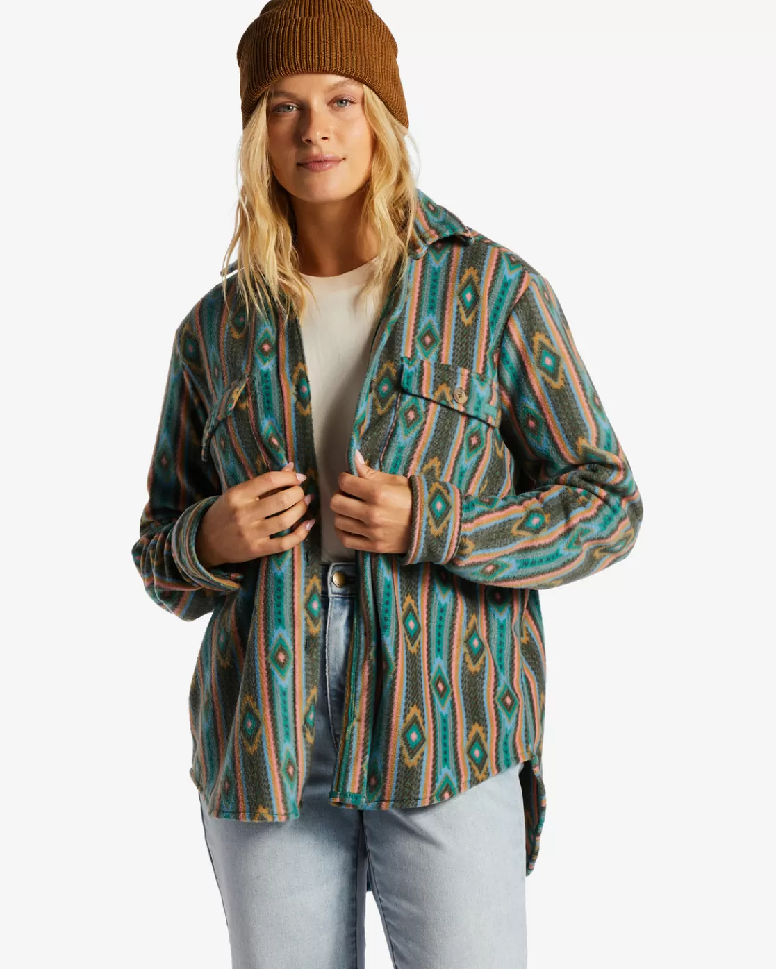 Cheap Billabong A/Div Forge Fleece Flannel Shacket MULTI