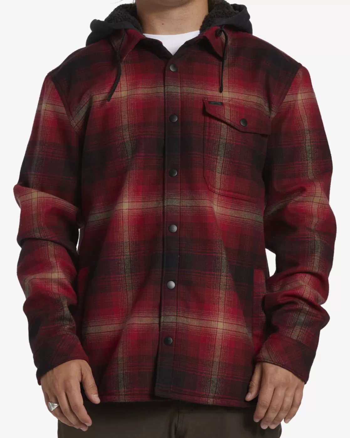 Best Sale Billabong A/Div Furnace Bonded Flannel Shirt CORAL