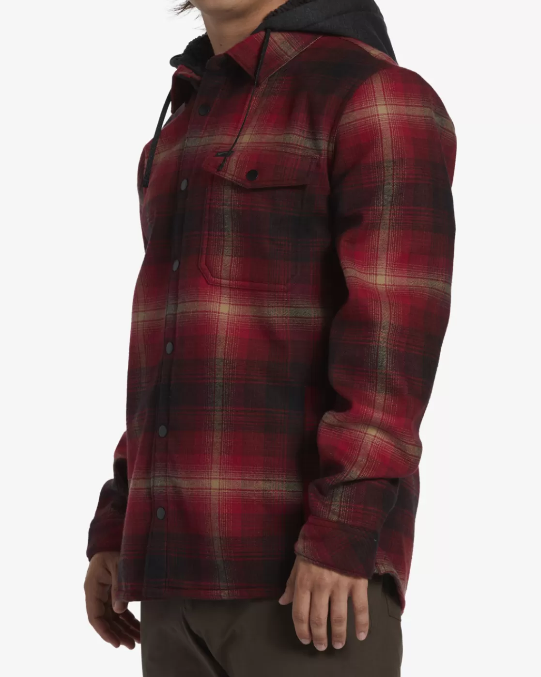 Best Sale Billabong A/Div Furnace Bonded Flannel Shirt CORAL