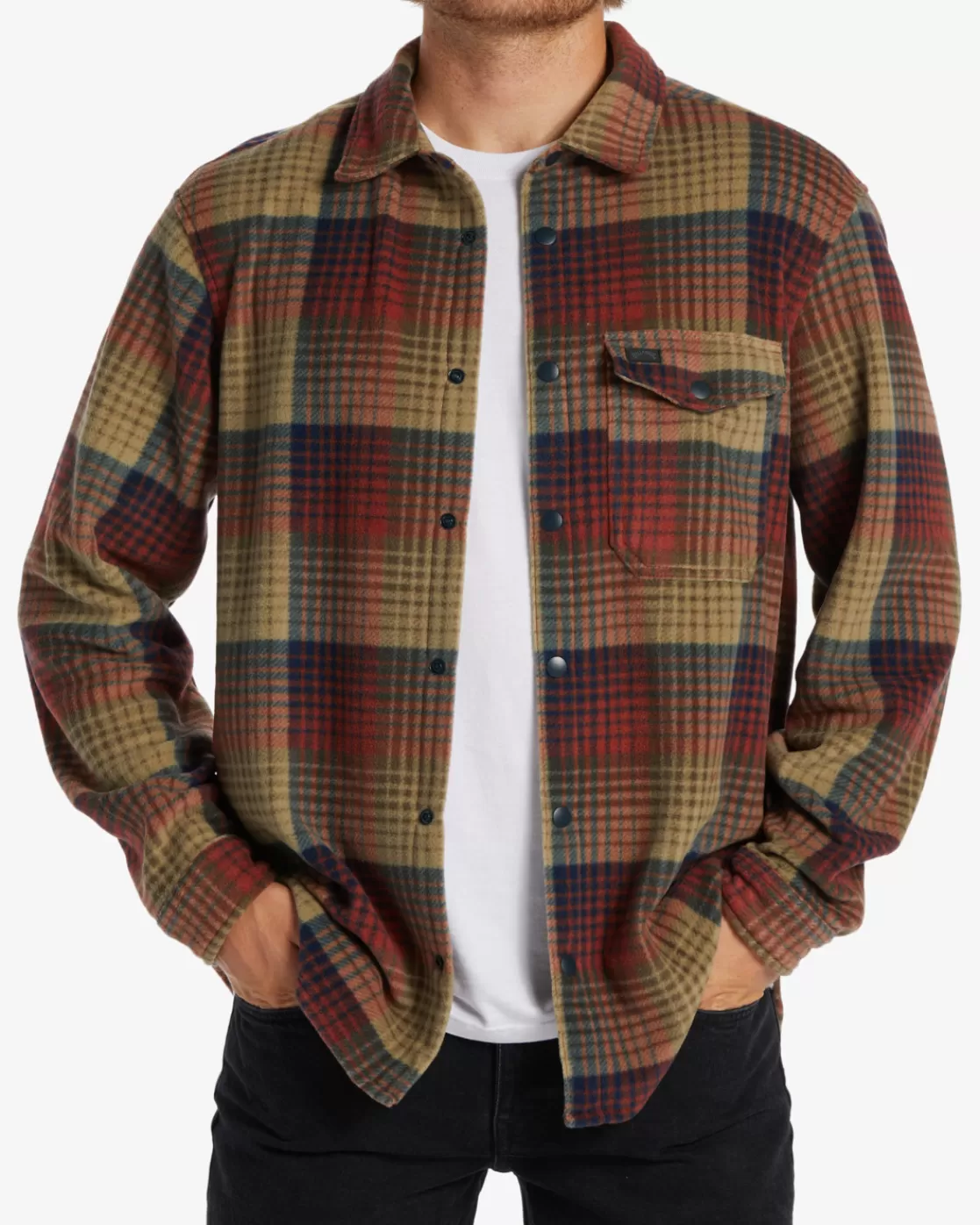 Discount Billabong A/Div Furnace Flannel Shirt GRAVEL