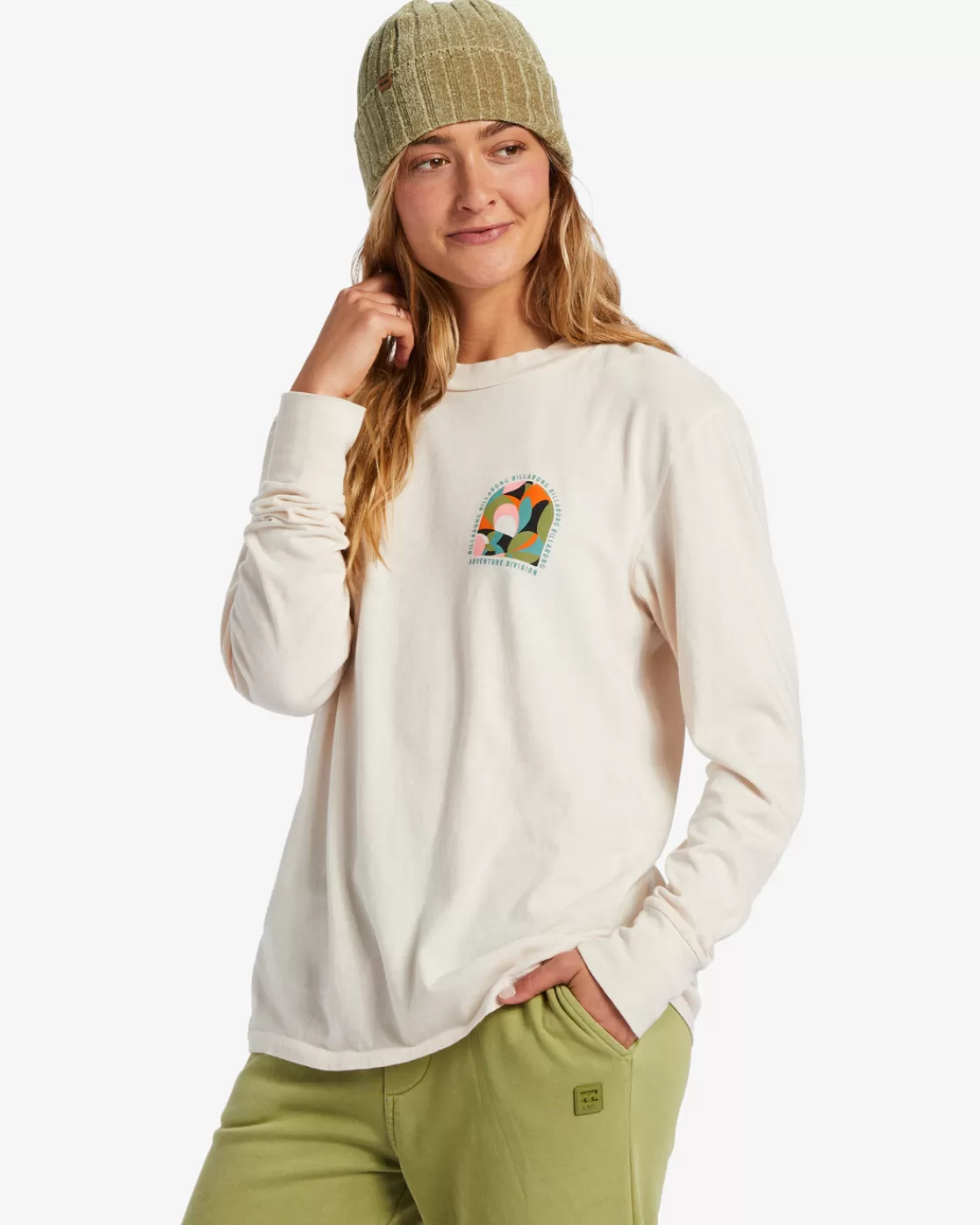 Best Sale Billabong A/Div Long Sleeve T-Shirt WHITE CAP 1