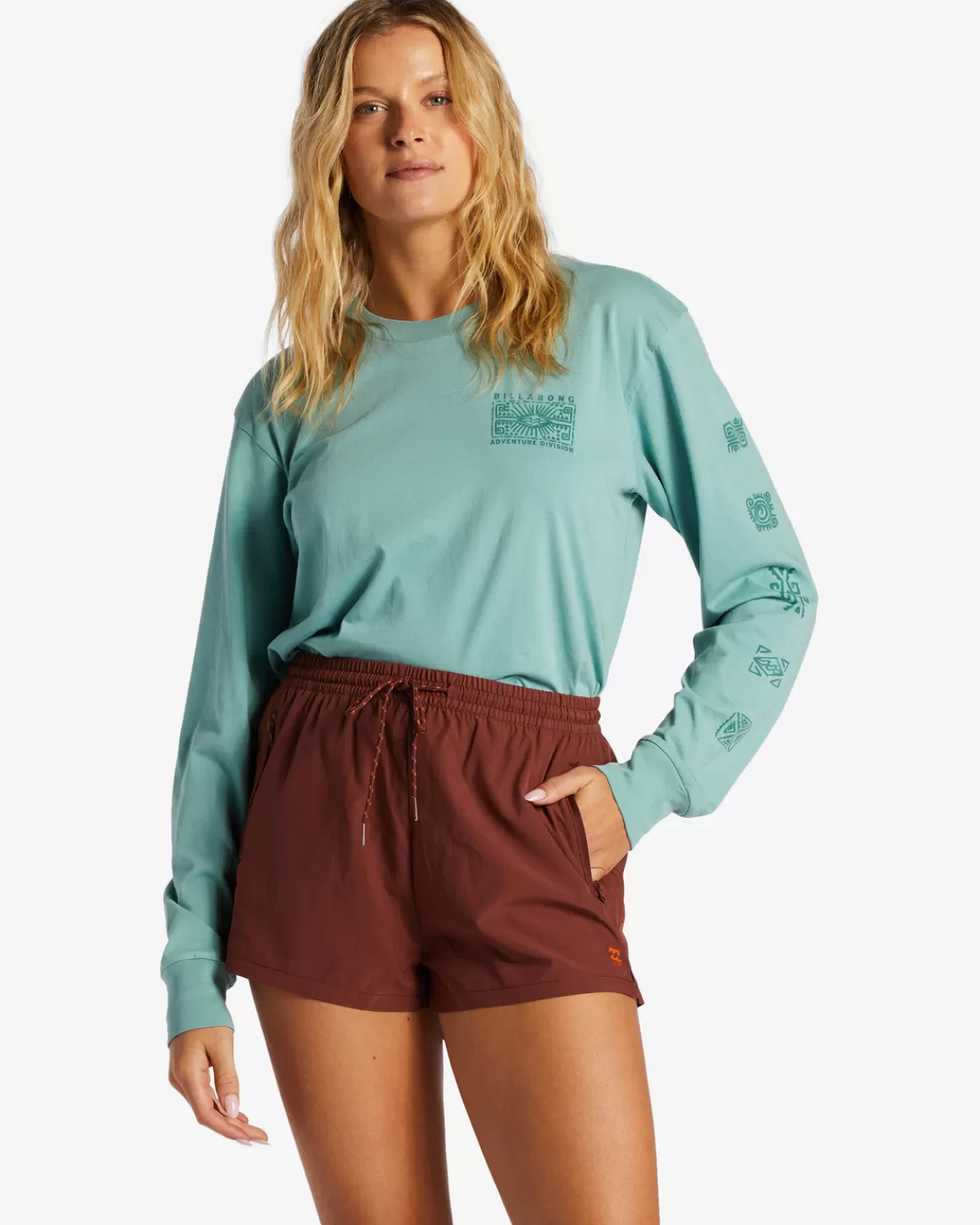 Shop Billabong A/Div Relaxed Adventure Shorts ROSEWOOD