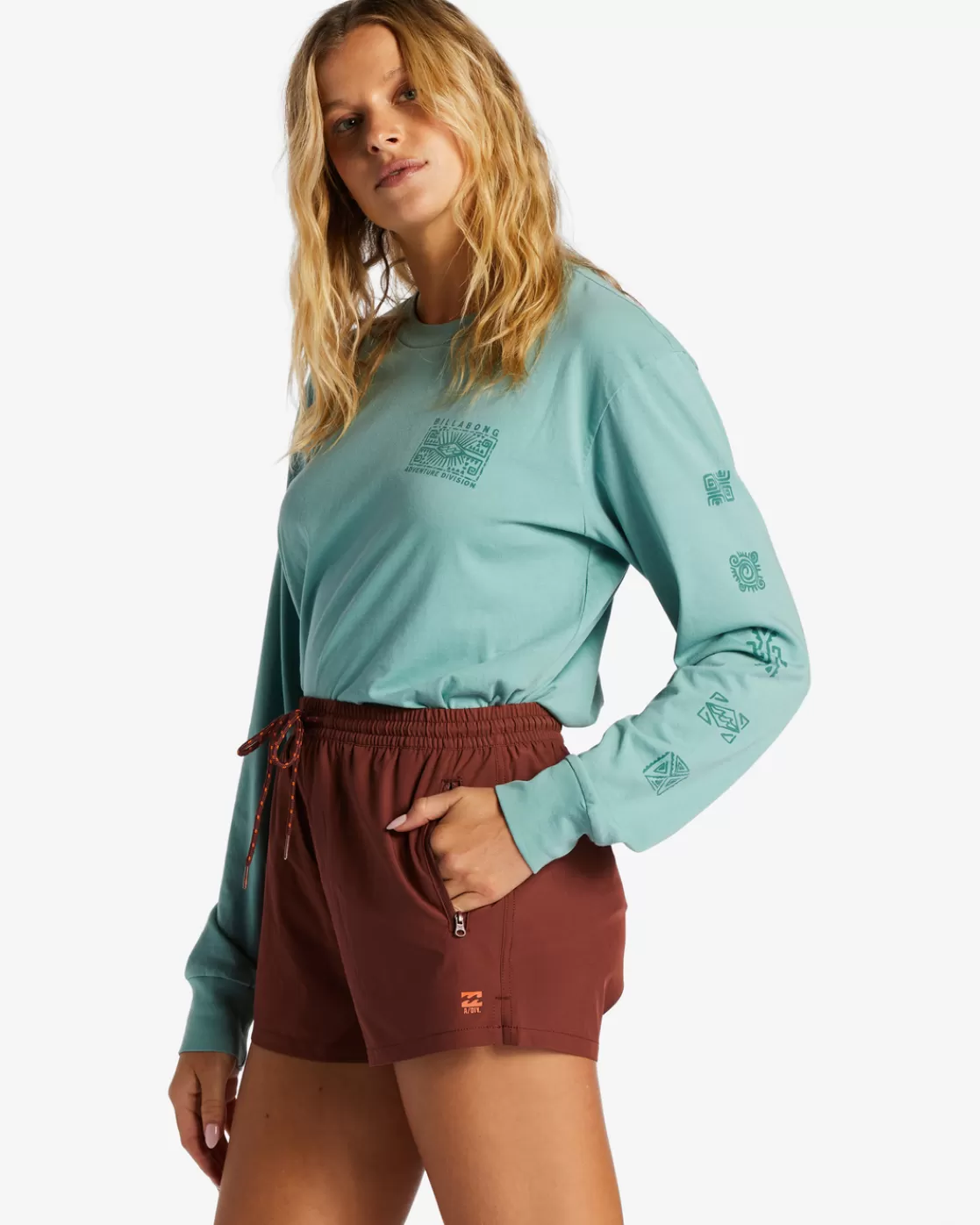 Shop Billabong A/Div Relaxed Adventure Shorts ROSEWOOD