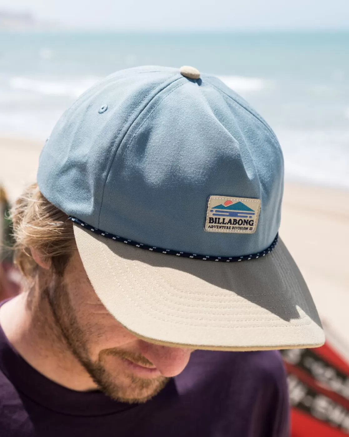 New Billabong A/Div Strapback Hat WASHED BLUE