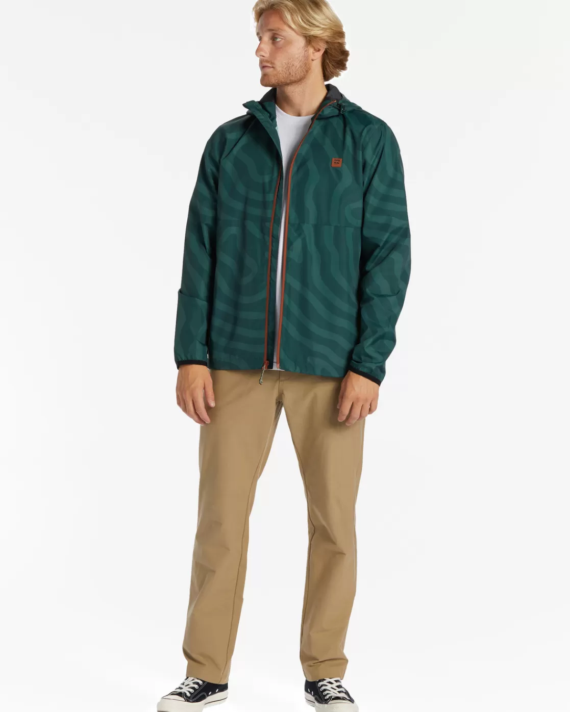 Best Sale Billabong A/Div Transport Windbreaker Jacket DARK FOREST