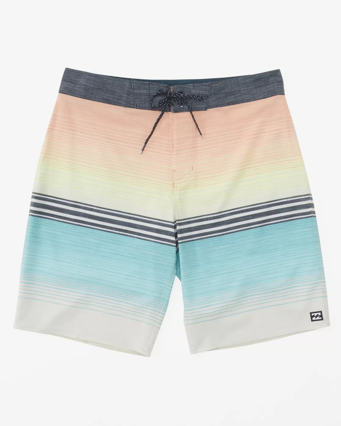 Best Billabong All Day Heather Stripe Pro Performance 20" Boardshorts MINTY