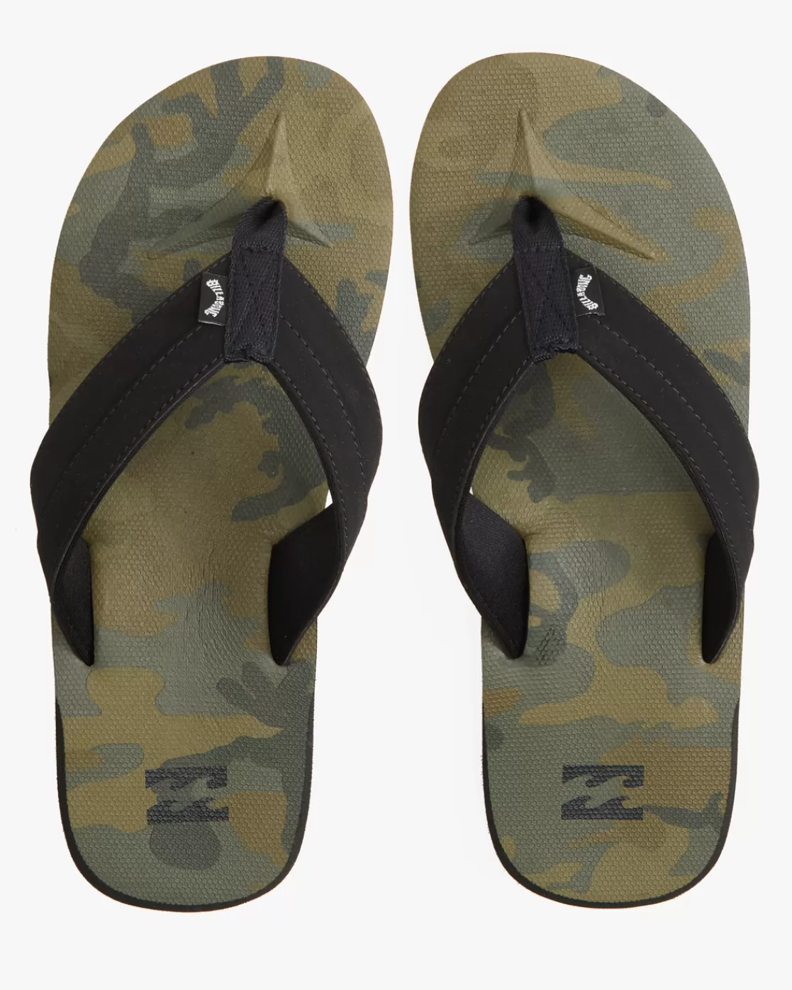 Shop Billabong All Day Impact Print Slip-On Sandals MILITARY CAMO