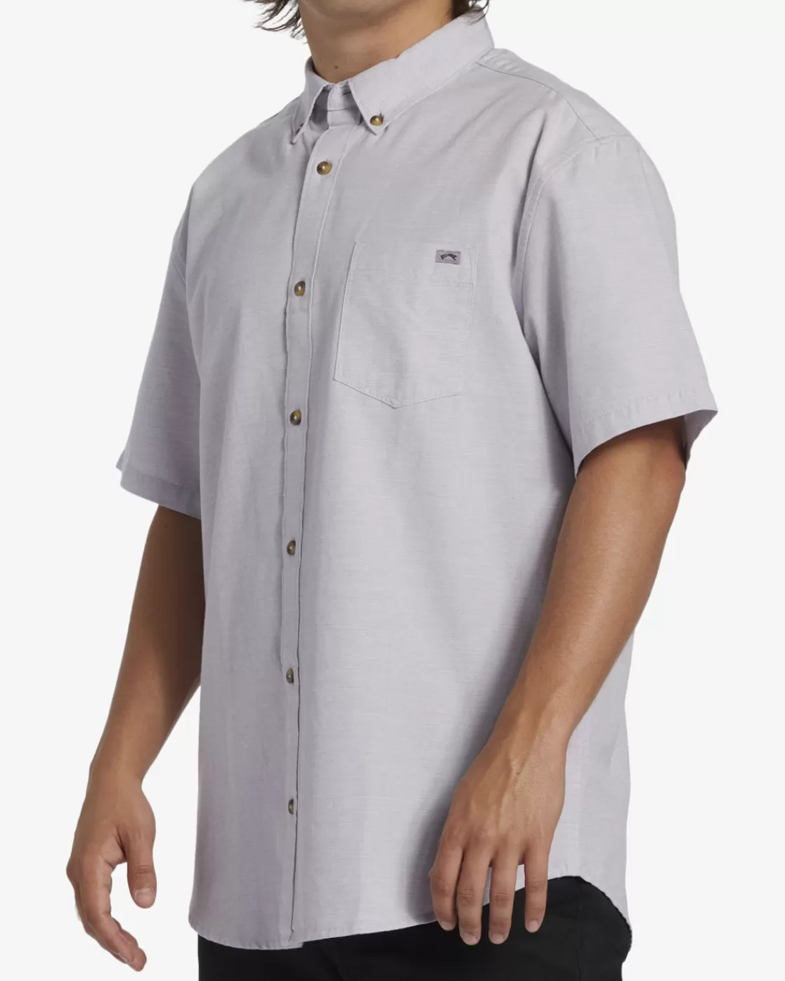 Sale Billabong All Day Short Sleeve Shirt PURPLE ASH