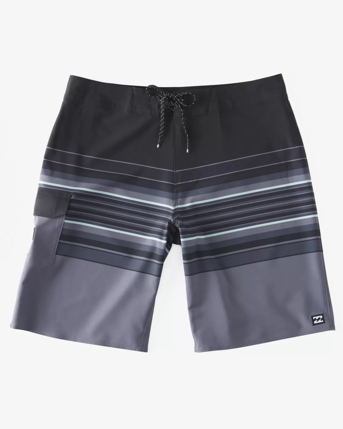 Fashion Billabong All Day Stripe Pro Performance 20" Boardshorts ASPHALT