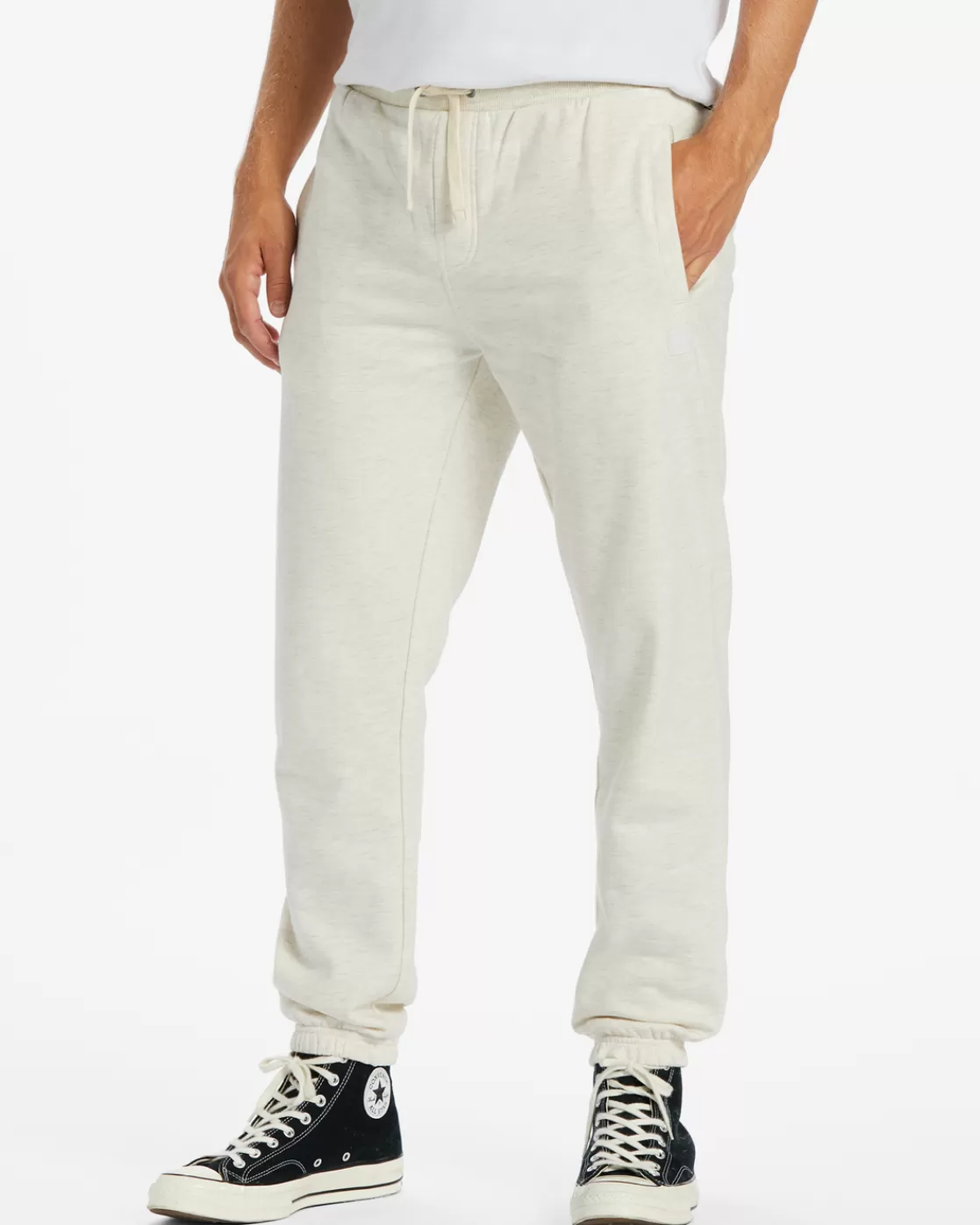 Shop Billabong All Day Sweatpants LIGHT GREY HEATHER