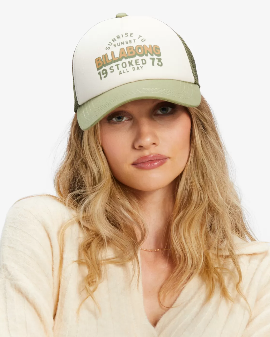 Sale Billabong Aloha Forever Trucker Hat AVOCADO