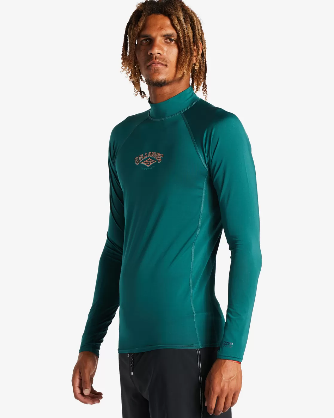 Flash Sale Billabong Arch Diamond Long Sleeve UPF 50 Rashguard DARK TEAL