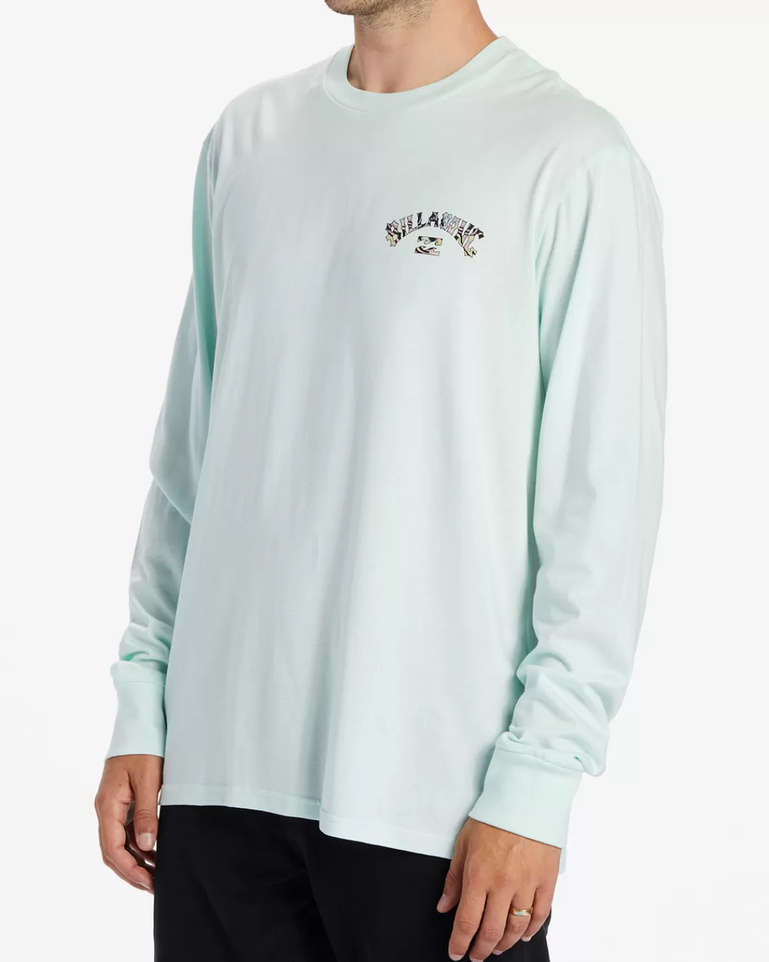 Best Sale Billabong Arch Fill Long Sleeve T-Shirt SEAGLASS