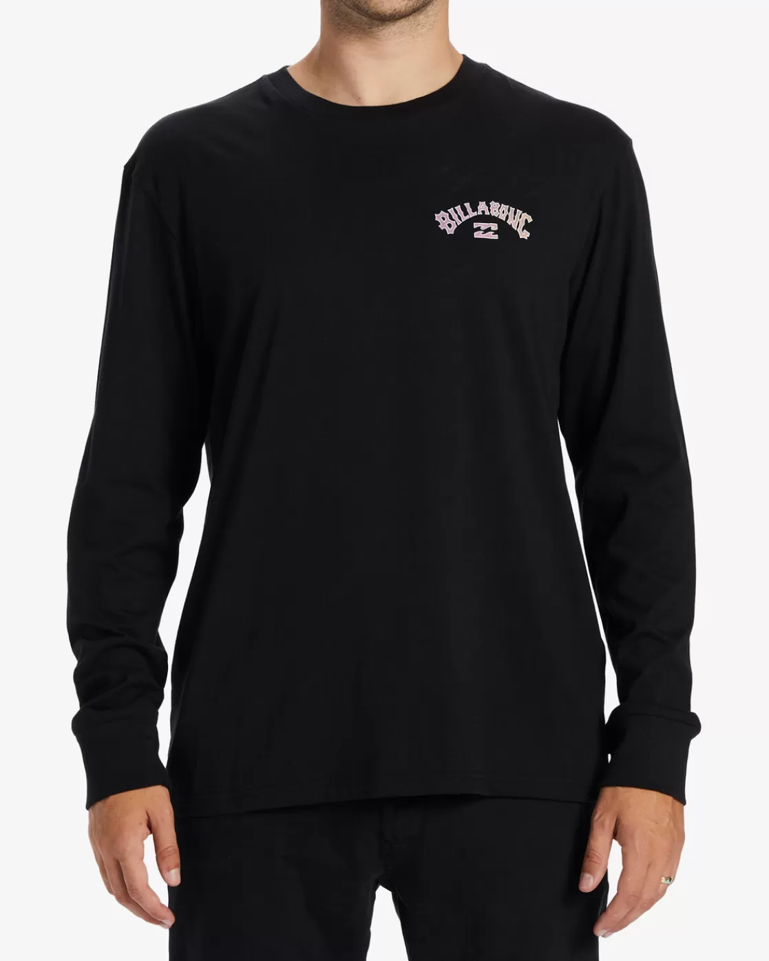 New Billabong Arch Fill Long Sleeve T-Shirt BLACK