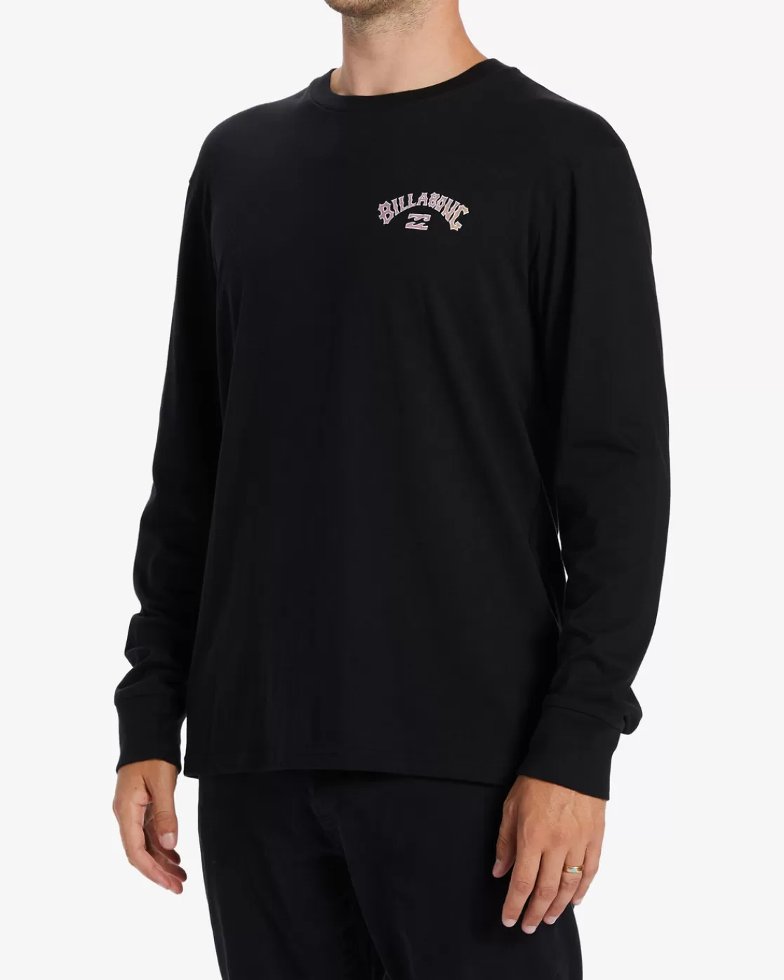 New Billabong Arch Fill Long Sleeve T-Shirt BLACK