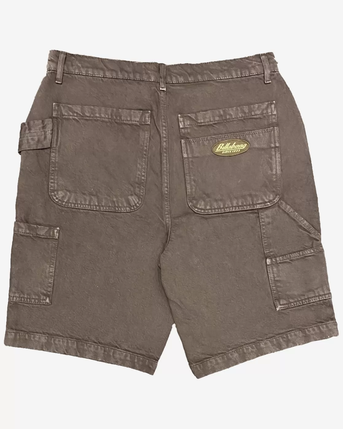 Hot Billabong Bad Dog Denim Shorts MOCHA