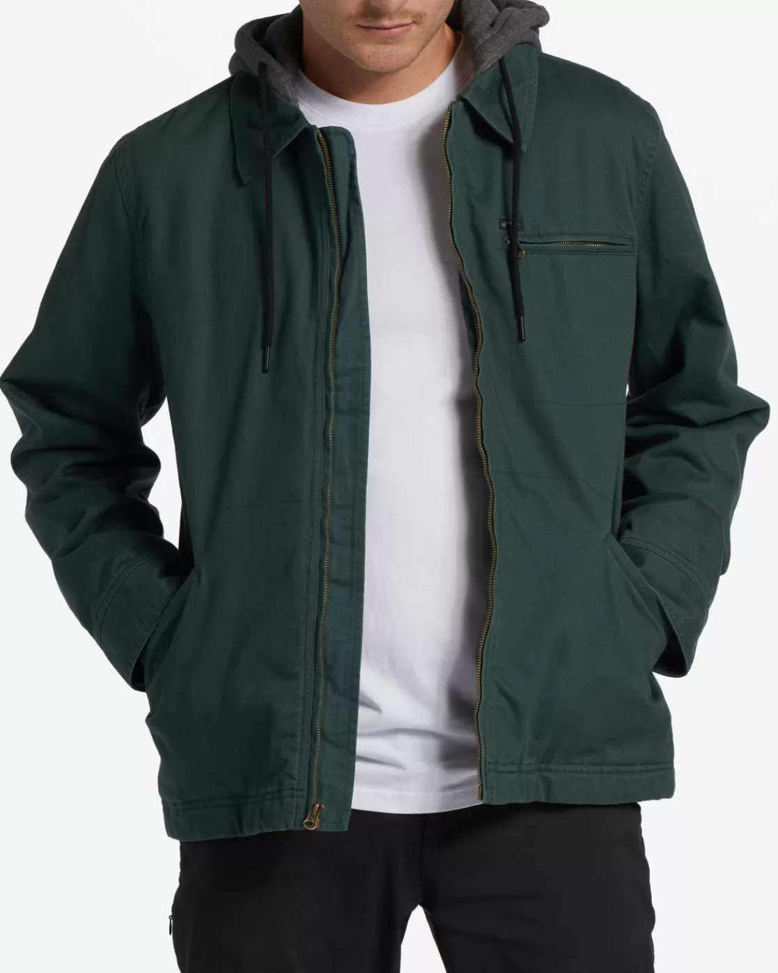 Outlet Billabong Barlow Hooded Jacket DARK FOREST