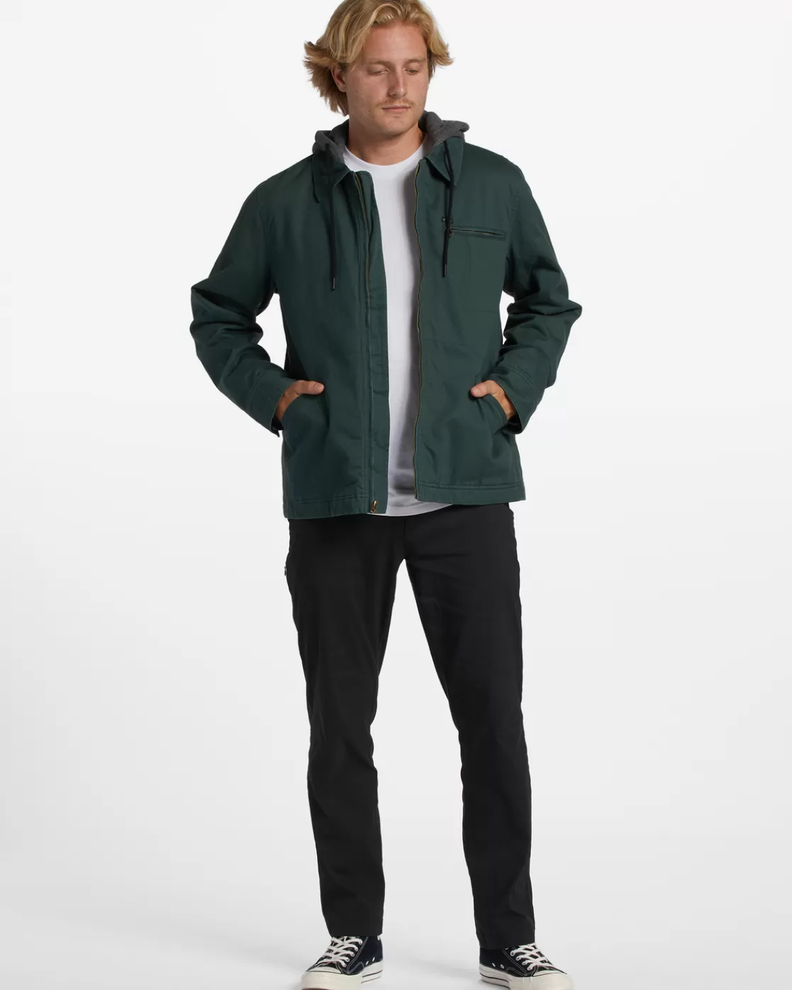 Outlet Billabong Barlow Hooded Jacket DARK FOREST