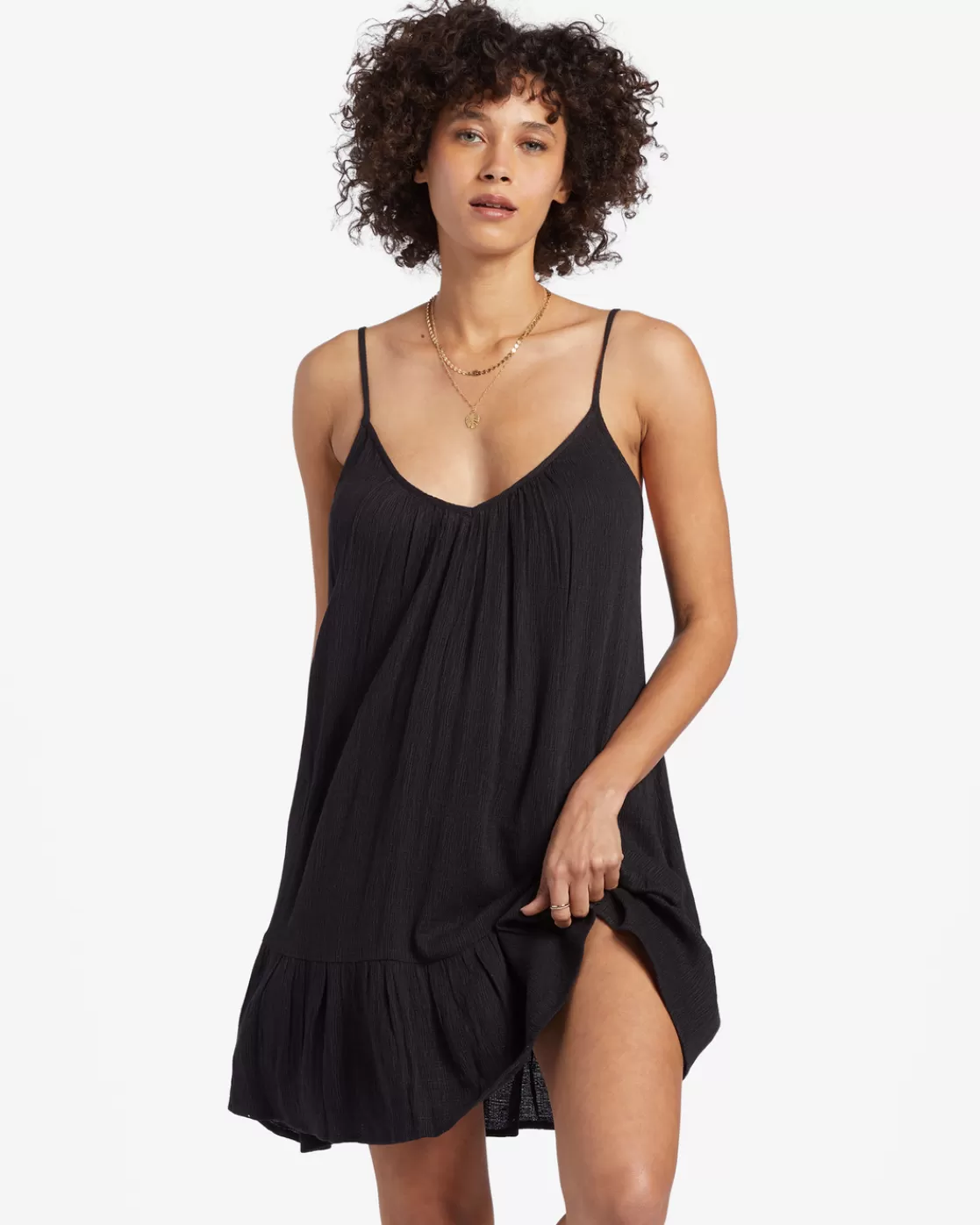 Online Billabong Beach Vibes Beach Cover-Up BLACK PEBBLE