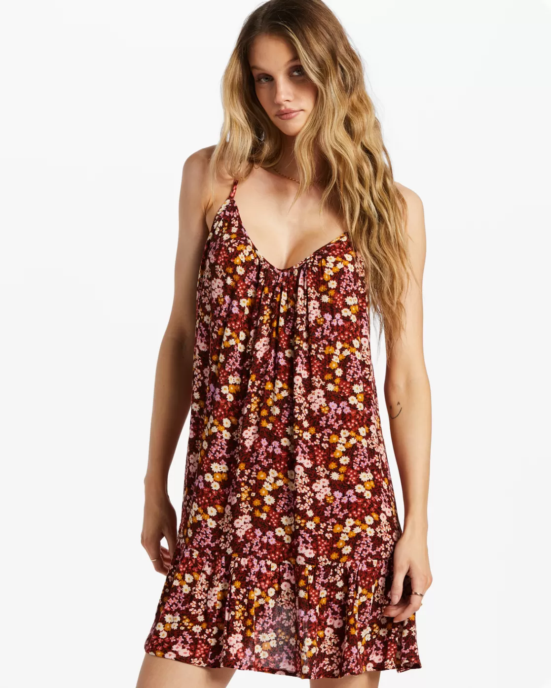 Online Billabong Beach Vibes Swim Cover Up DEEP SIENNA