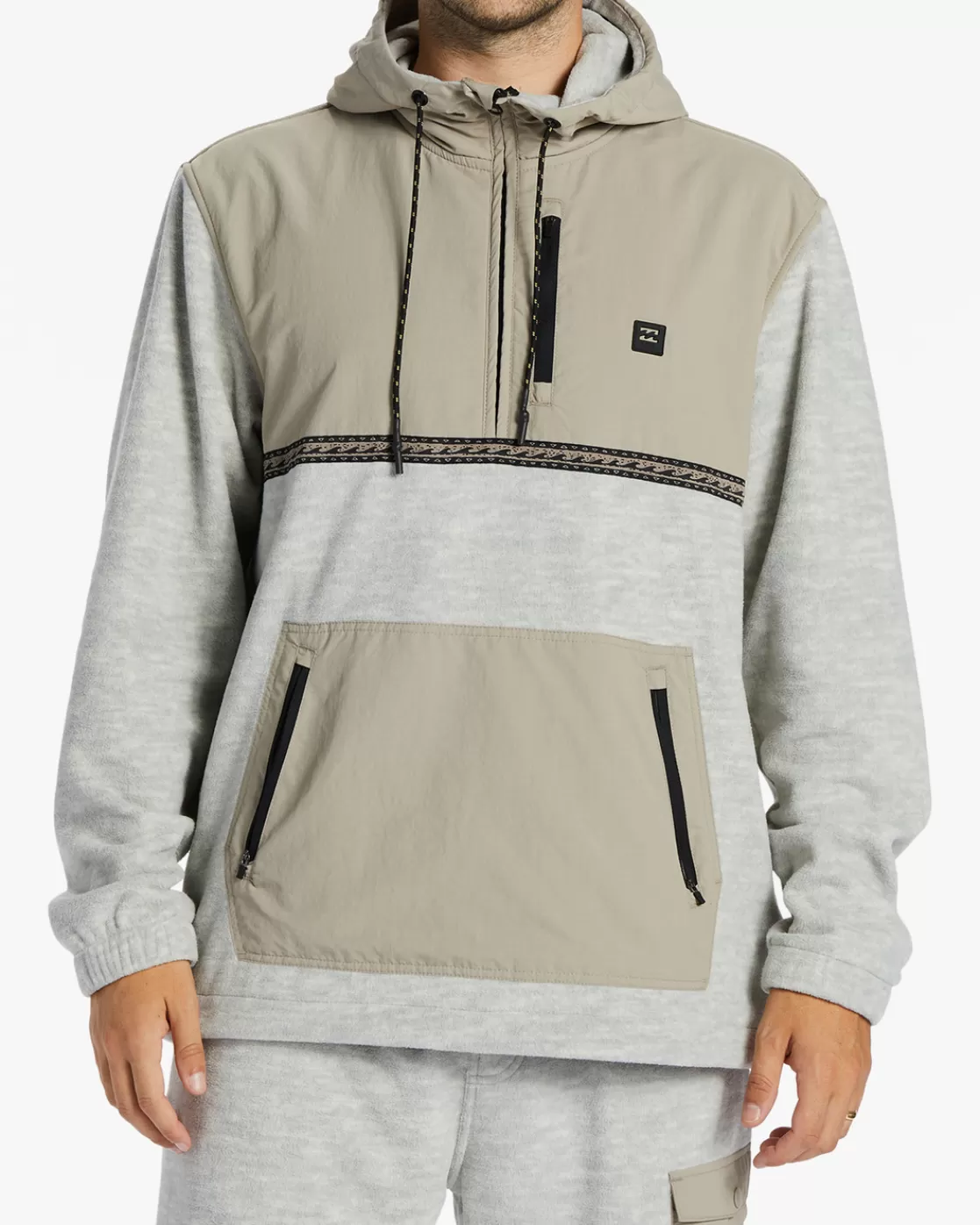 Best Billabong Boundary Graphene Half-Zip Fleece OATMEAL HEATHER