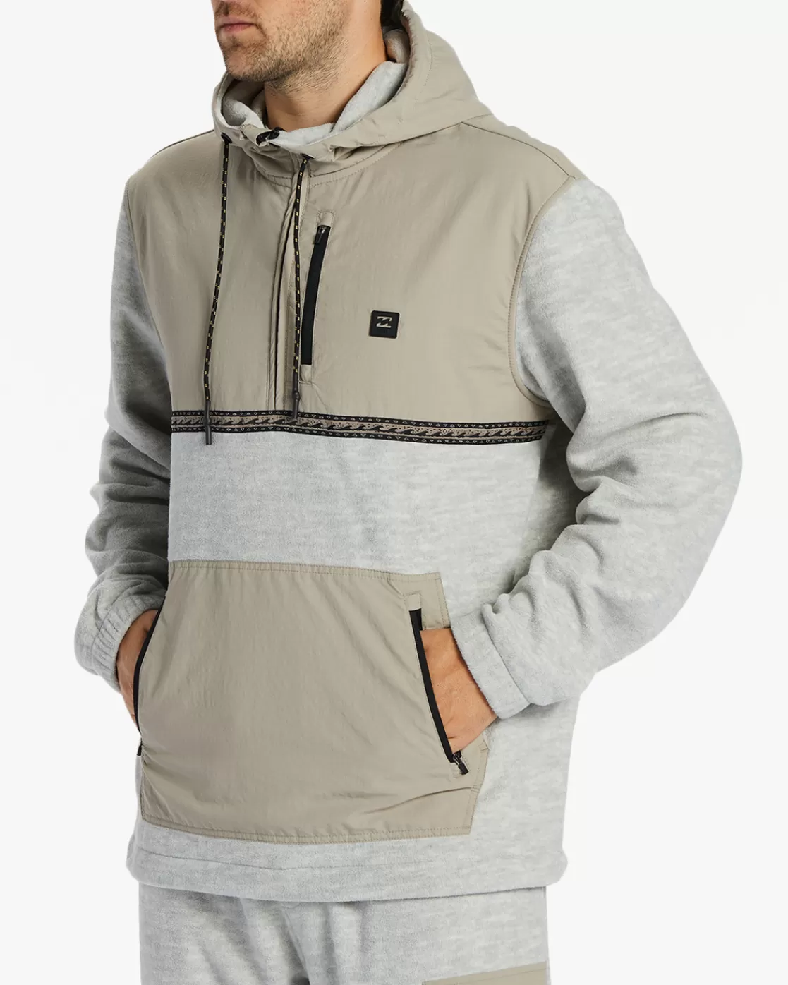 Best Billabong Boundary Graphene Half-Zip Fleece OATMEAL HEATHER