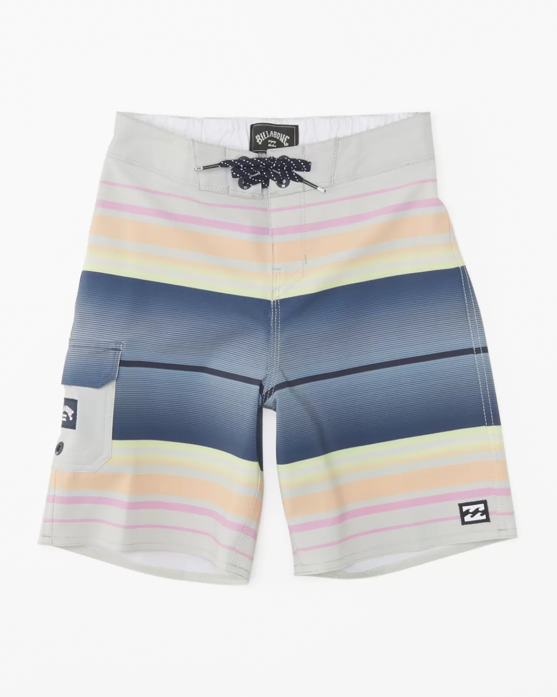 Outlet Billabong Boy's (2-7) All Day Stripe Pro Performance 13" Boardshorts STONE