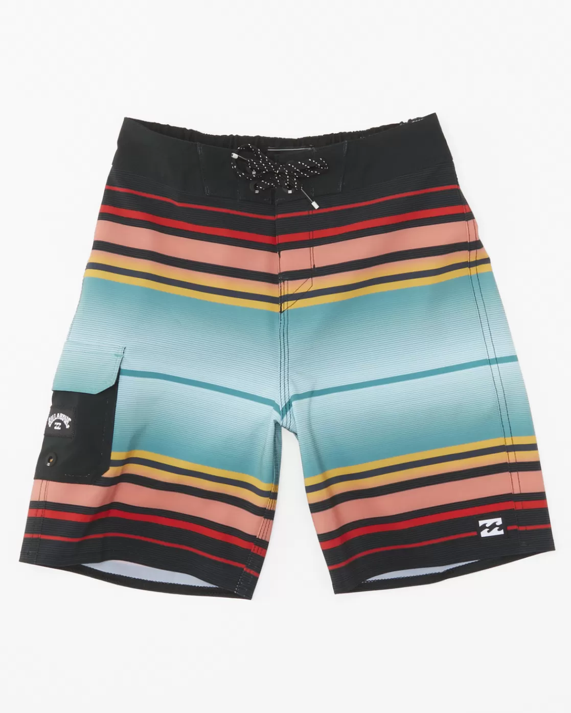 Online Billabong Boy's (2-7) All Day Stripe Pro Performance 13" Boardshorts STEALTH