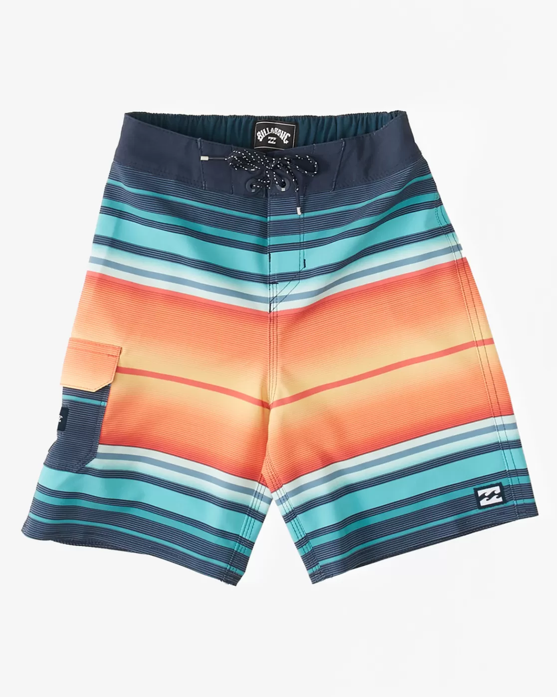 Online Billabong Boy's (2-7) All Day Stripe Pro Performance 13" Boardshorts NAVY