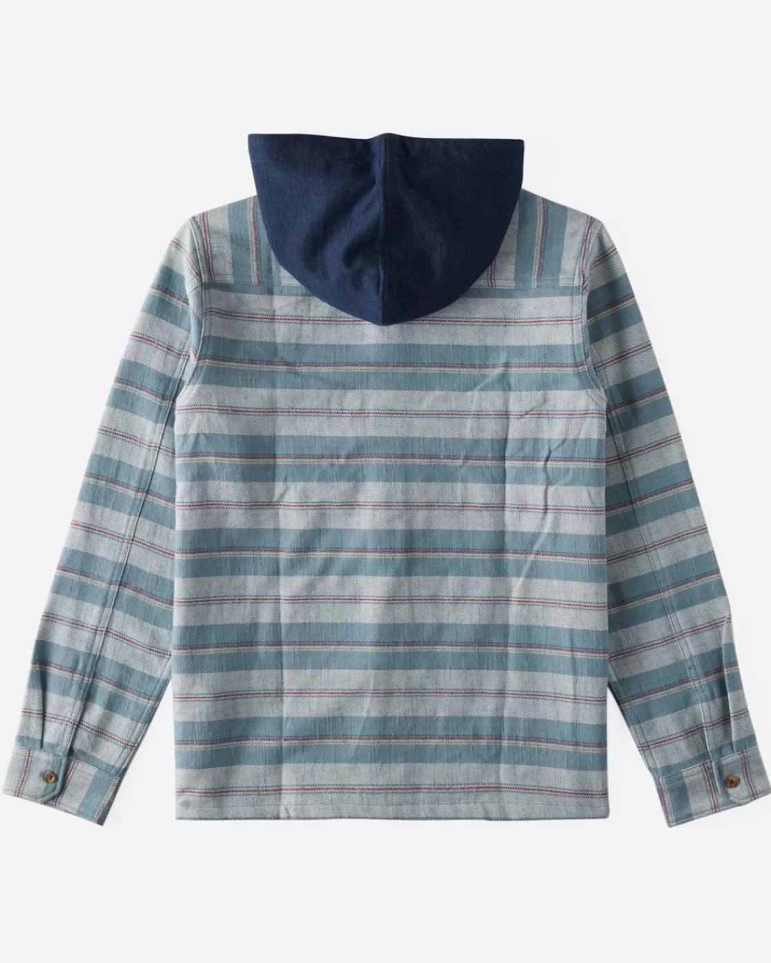 Online Billabong Boy's Baja Hooded Flannel Shirt CEMENT