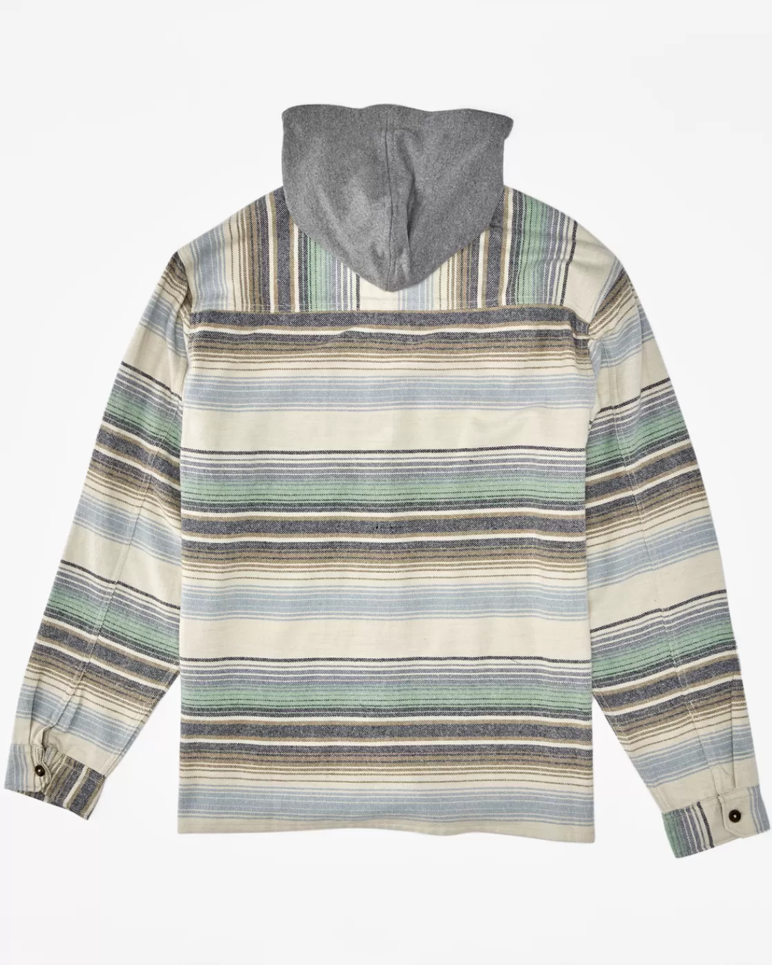 Fashion Billabong Boy's Baja Hooded Flannel Shirt CREAM