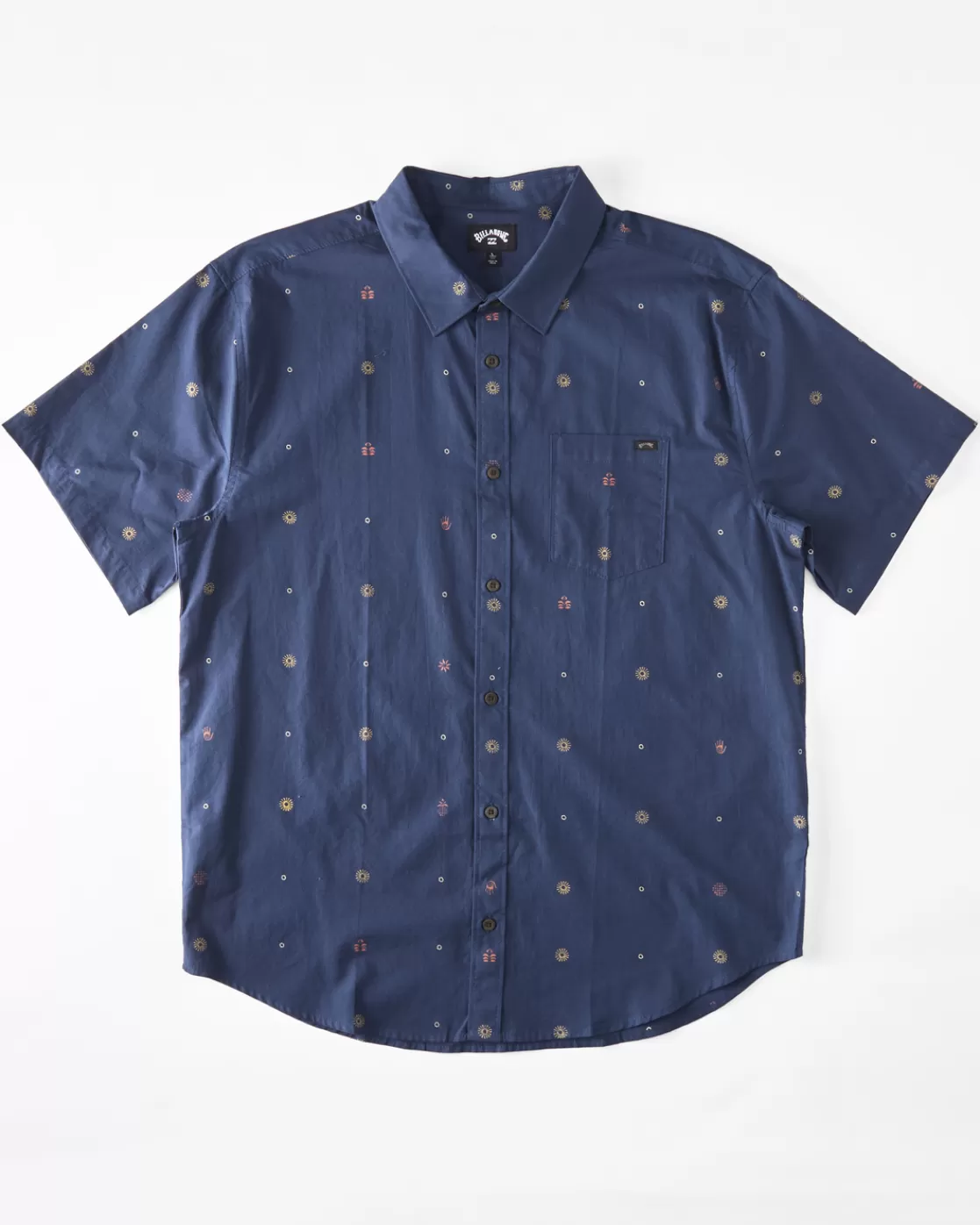 Shop Billabong Boy's Sundays Mini Short Sleeve Shirt BLUE