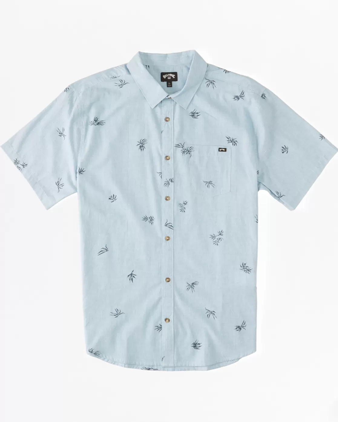 Clearance Billabong Boy's Sundays Mini Short Sleeve Shirt SKY BLUE