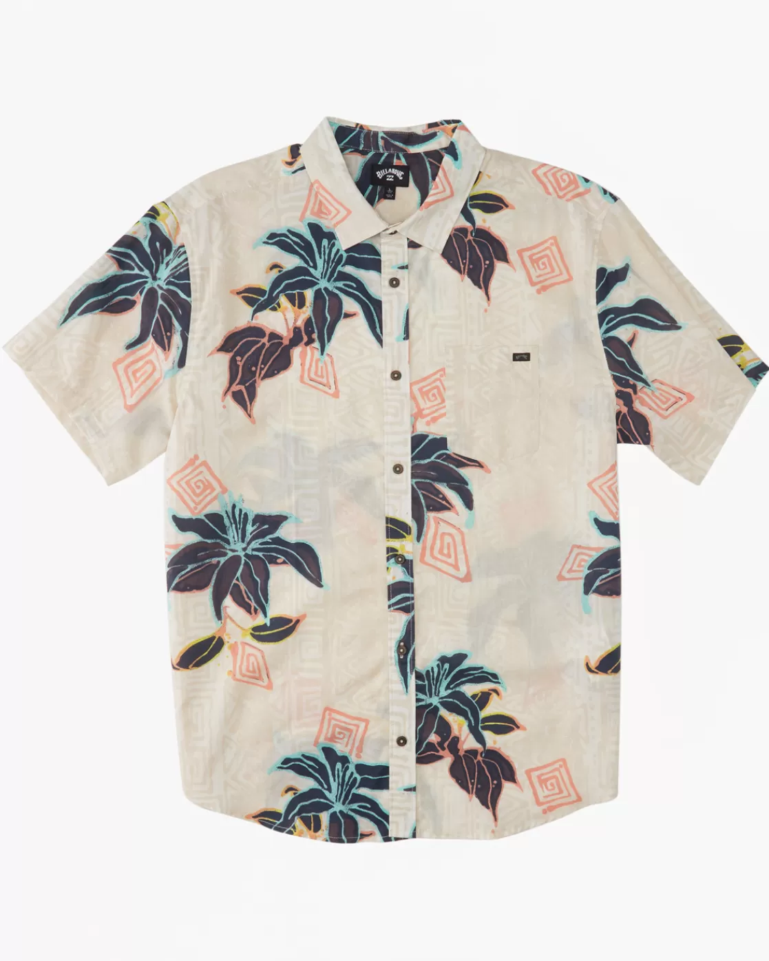 Shop Billabong Boy's Sundays Short Sleeve Shirt BONE