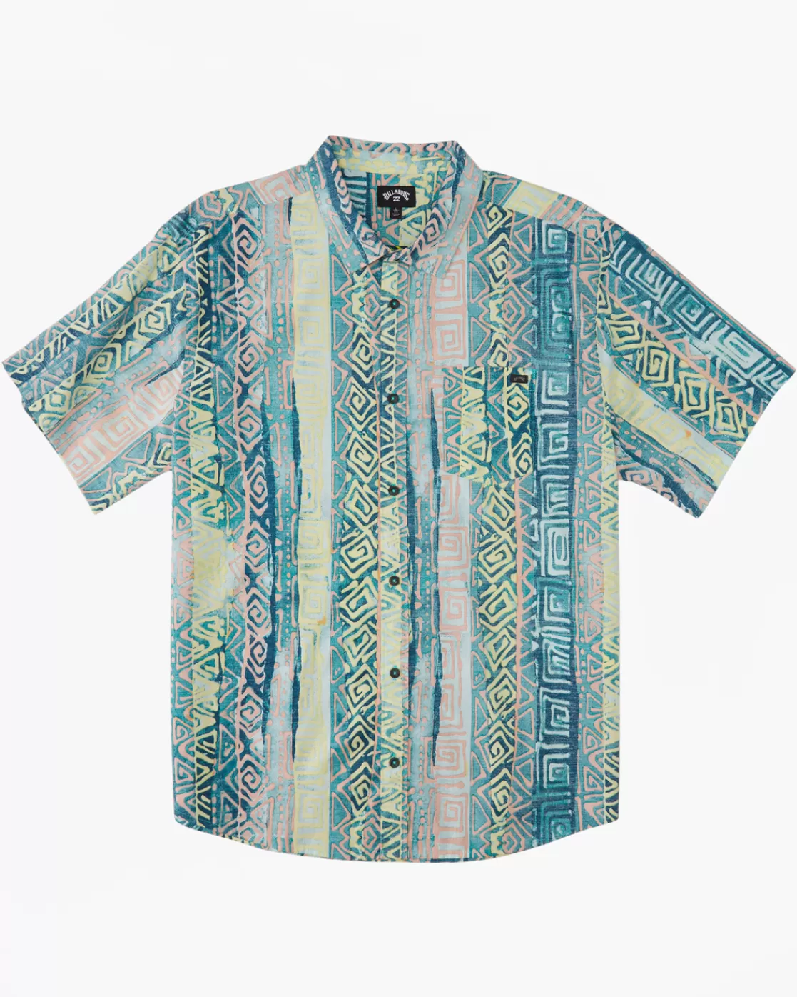 Shop Billabong Boy's Sundays Short Sleeve Shirt AQUA