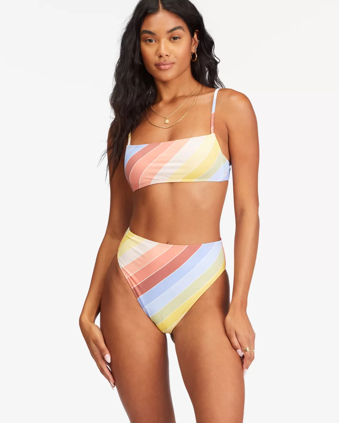 Clearance Billabong Brighter Daze Rise Bikini Bottoms MULTI