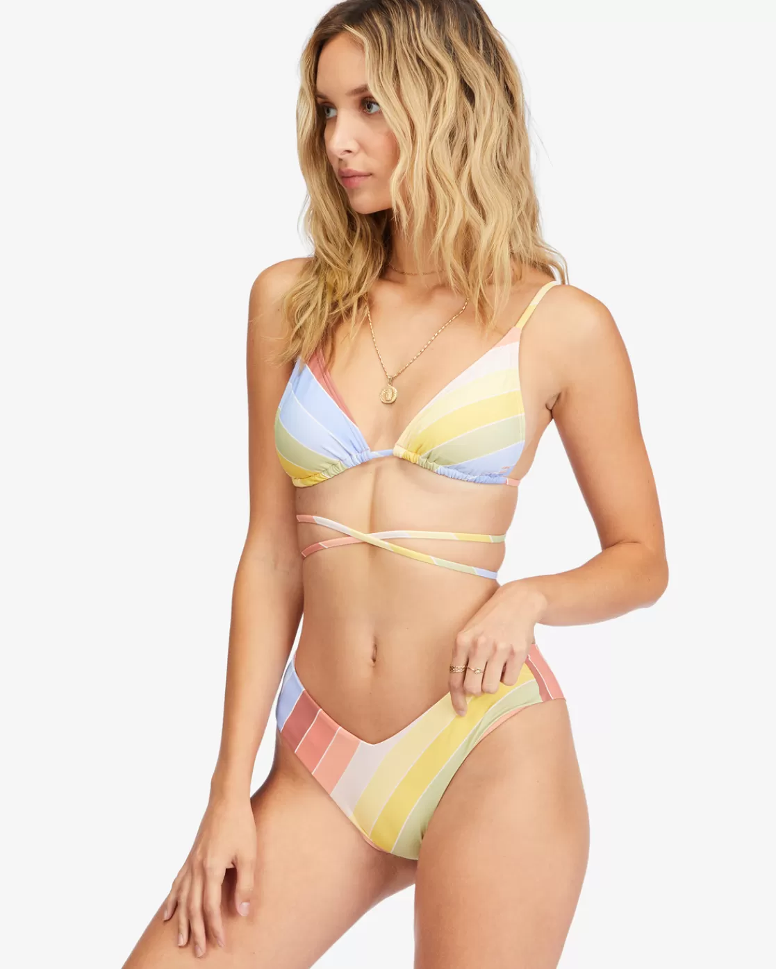 Flash Sale Billabong Brighter Daze Slide Tall Triangle Bikini Top MULTI