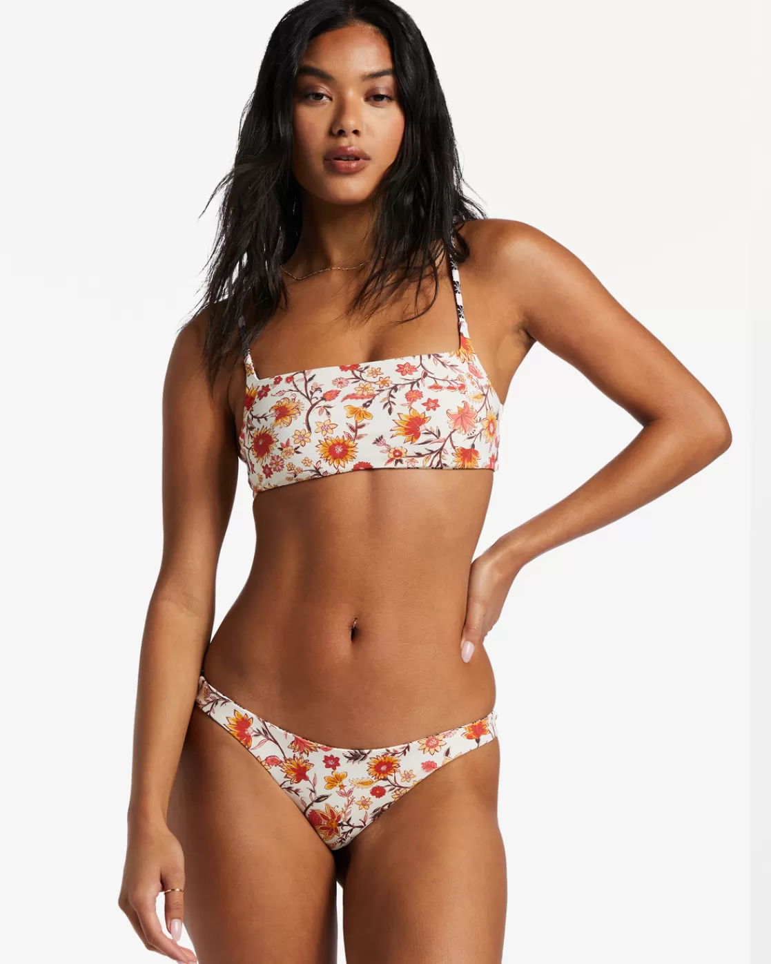 Flash Sale Billabong Cast A Spell Rev Zoe Crop Bikini Top MULTI