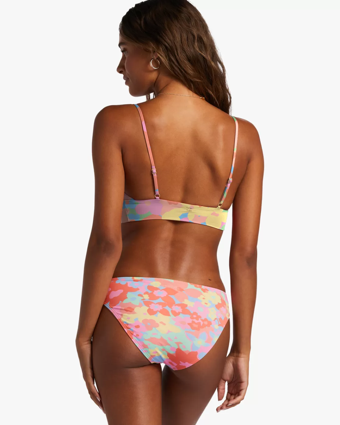 Best Sale Billabong Coast Is Clear Lowrider Medium Bikini Bottoms MULTI