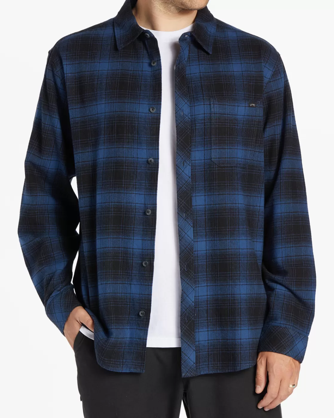 Flash Sale Billabong Coastline Flannel Long Sleeve Shirt BLUE