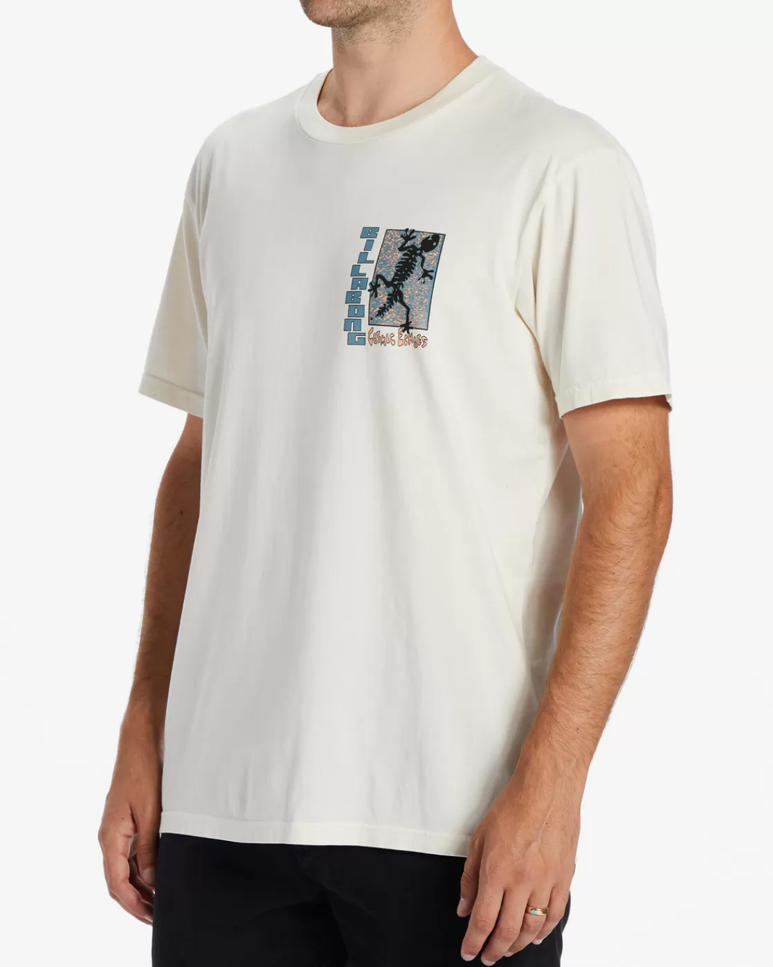 Cheap Billabong Cosmic Echoes T-Shirt OFF WHITE