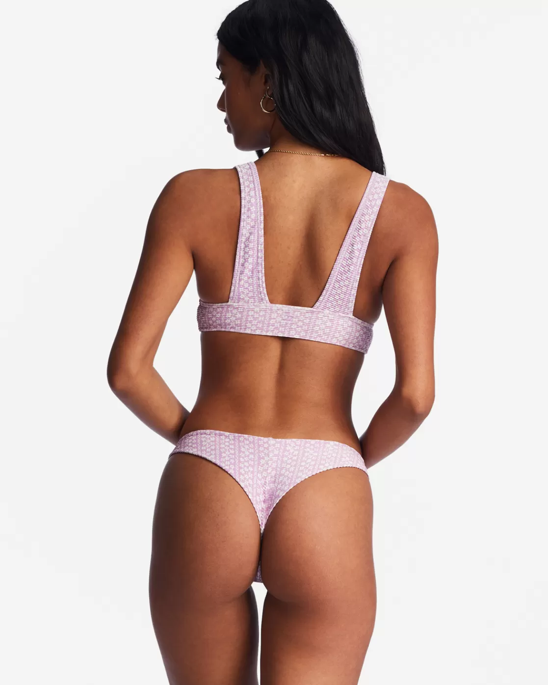 Outlet Billabong Covered In Love Tanlines Tanga Bikini Bottoms LILAC DREAM